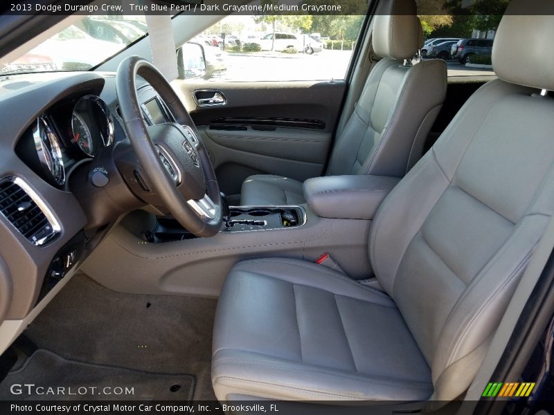 True Blue Pearl / Dark Graystone/Medium Graystone 2013 Dodge Durango Crew