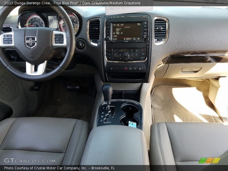 True Blue Pearl / Dark Graystone/Medium Graystone 2013 Dodge Durango Crew