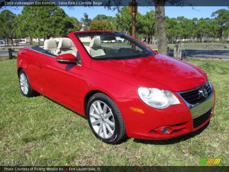 Salsa Red / Cornsilk Beige 2009 Volkswagen Eos Komfort