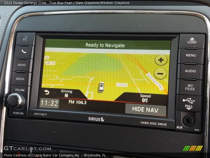 True Blue Pearl / Dark Graystone/Medium Graystone 2013 Dodge Durango Crew