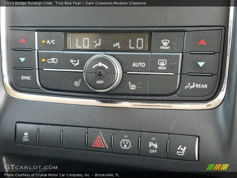 True Blue Pearl / Dark Graystone/Medium Graystone 2013 Dodge Durango Crew