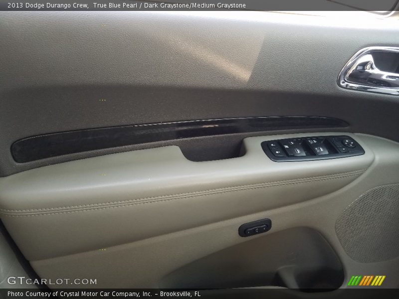 True Blue Pearl / Dark Graystone/Medium Graystone 2013 Dodge Durango Crew