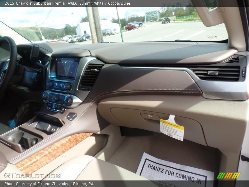 Summit White / Cocoa/Dune 2019 Chevrolet Suburban Premier 4WD