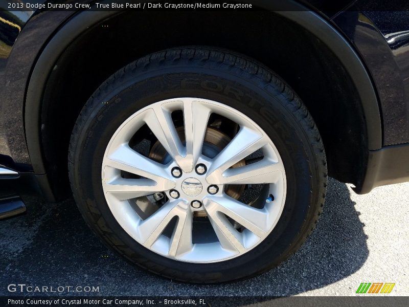 True Blue Pearl / Dark Graystone/Medium Graystone 2013 Dodge Durango Crew