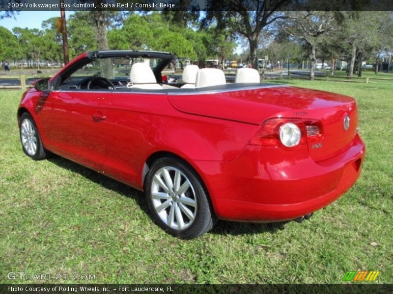 Salsa Red / Cornsilk Beige 2009 Volkswagen Eos Komfort