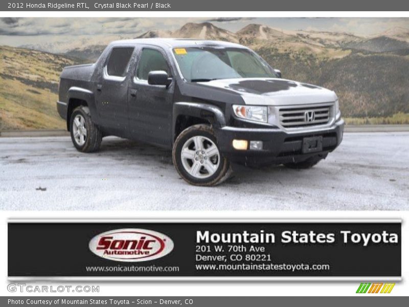 Crystal Black Pearl / Black 2012 Honda Ridgeline RTL