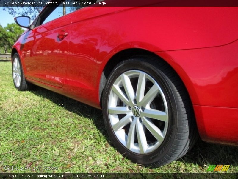 Salsa Red / Cornsilk Beige 2009 Volkswagen Eos Komfort