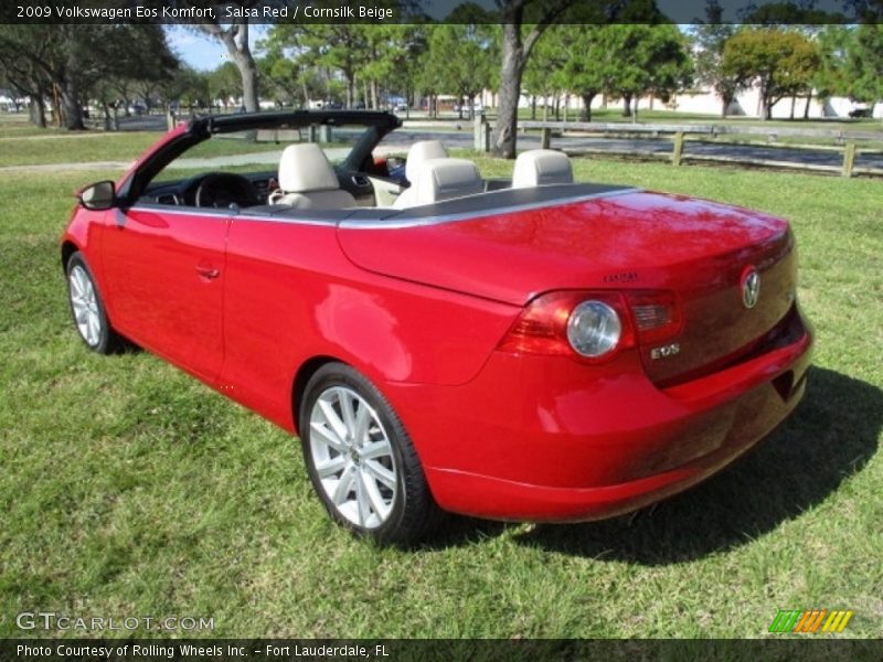 Salsa Red / Cornsilk Beige 2009 Volkswagen Eos Komfort