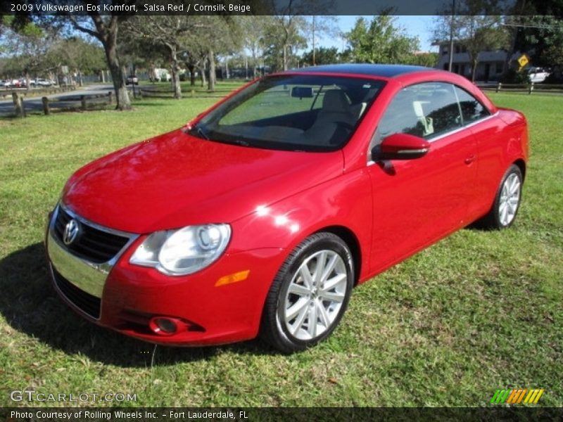 Salsa Red / Cornsilk Beige 2009 Volkswagen Eos Komfort