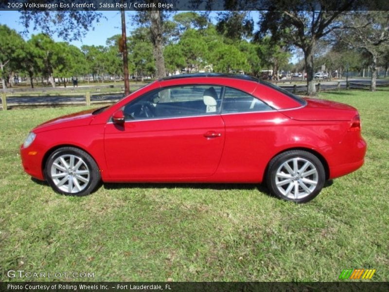 Salsa Red / Cornsilk Beige 2009 Volkswagen Eos Komfort