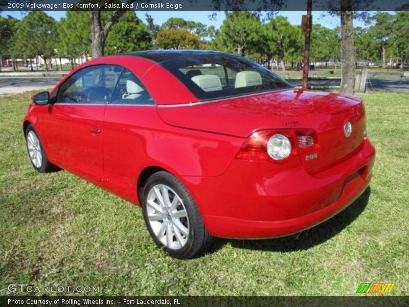 Salsa Red / Cornsilk Beige 2009 Volkswagen Eos Komfort