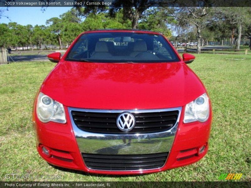 Salsa Red / Cornsilk Beige 2009 Volkswagen Eos Komfort