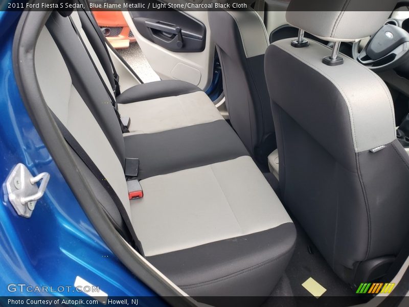 Blue Flame Metallic / Light Stone/Charcoal Black Cloth 2011 Ford Fiesta S Sedan