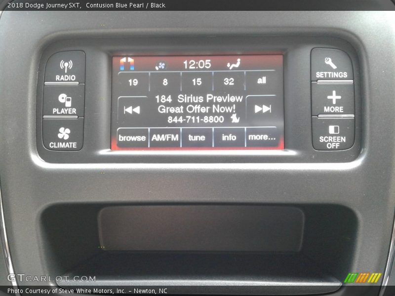 Contusion Blue Pearl / Black 2018 Dodge Journey SXT