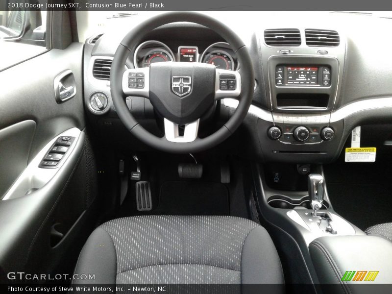 Contusion Blue Pearl / Black 2018 Dodge Journey SXT