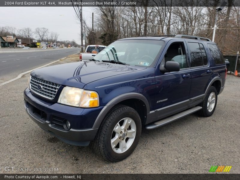 Medium Wedgewood Blue Metallic / Graphite 2004 Ford Explorer XLT 4x4