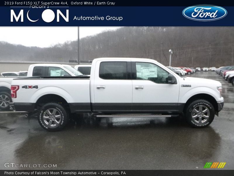 Oxford White / Earth Gray 2019 Ford F150 XLT SuperCrew 4x4