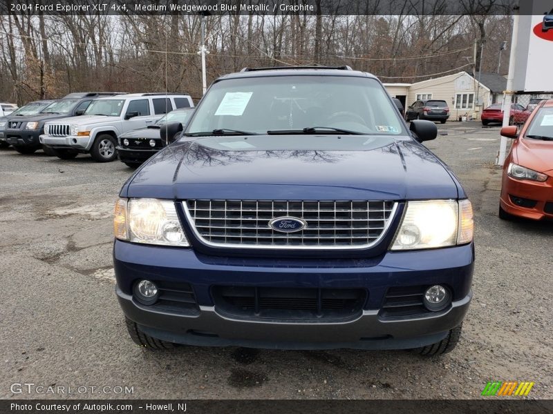 Medium Wedgewood Blue Metallic / Graphite 2004 Ford Explorer XLT 4x4