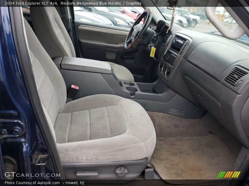 Medium Wedgewood Blue Metallic / Graphite 2004 Ford Explorer XLT 4x4