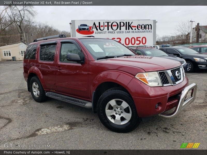 Red Brawn Pearl / Desert 2005 Nissan Pathfinder XE 4x4