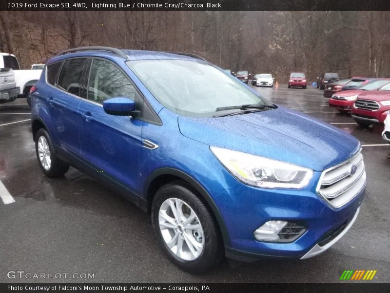 Lightning Blue / Chromite Gray/Charcoal Black 2019 Ford Escape SEL 4WD