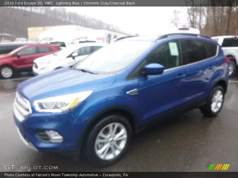 Lightning Blue / Chromite Gray/Charcoal Black 2019 Ford Escape SEL 4WD