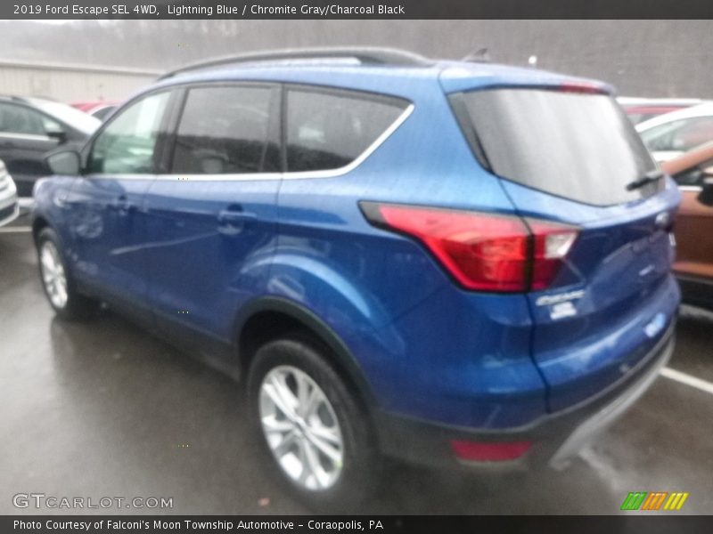 Lightning Blue / Chromite Gray/Charcoal Black 2019 Ford Escape SEL 4WD