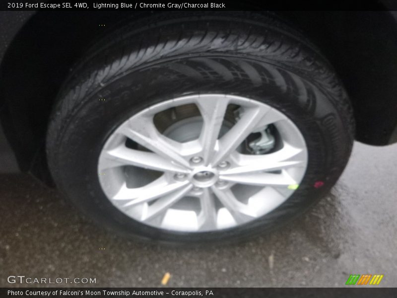 Lightning Blue / Chromite Gray/Charcoal Black 2019 Ford Escape SEL 4WD