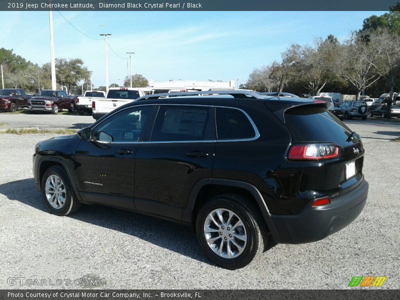Diamond Black Crystal Pearl / Black 2019 Jeep Cherokee Latitude