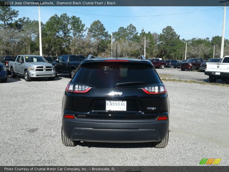 Diamond Black Crystal Pearl / Black 2019 Jeep Cherokee Latitude