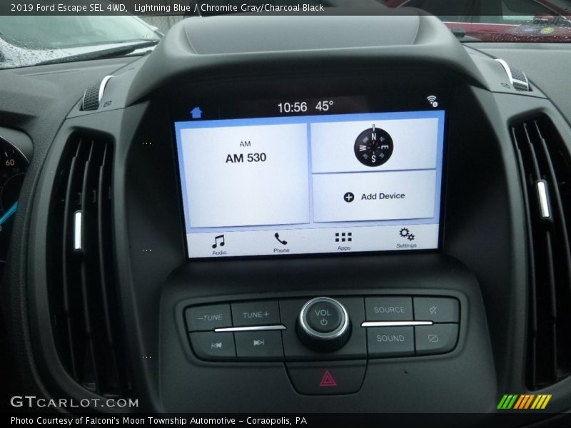 Lightning Blue / Chromite Gray/Charcoal Black 2019 Ford Escape SEL 4WD