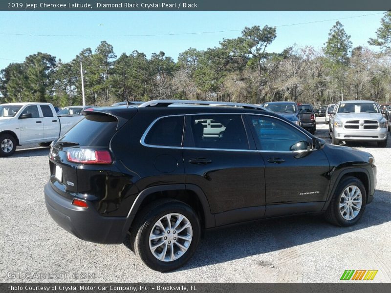 Diamond Black Crystal Pearl / Black 2019 Jeep Cherokee Latitude