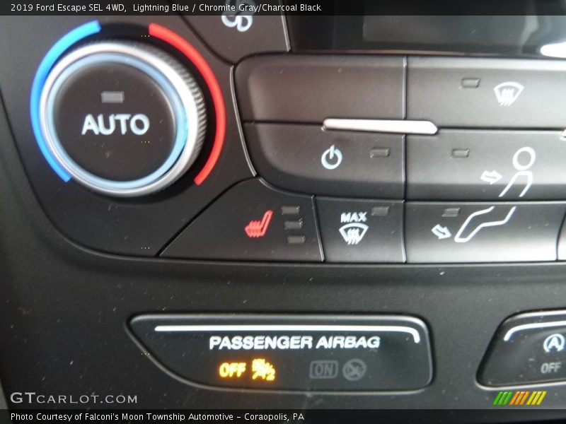 Lightning Blue / Chromite Gray/Charcoal Black 2019 Ford Escape SEL 4WD