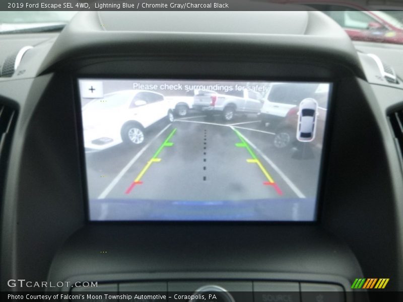 Lightning Blue / Chromite Gray/Charcoal Black 2019 Ford Escape SEL 4WD