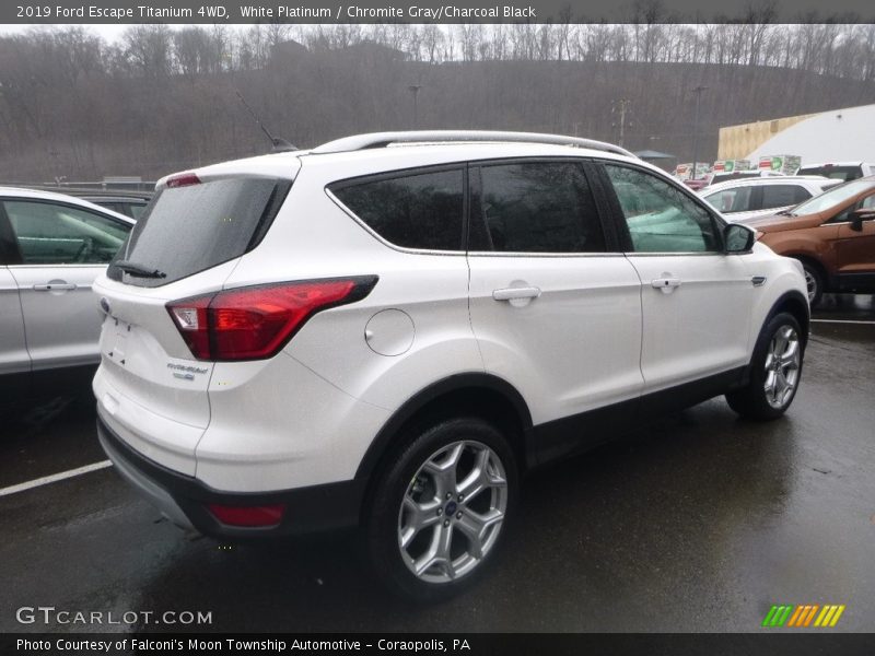 White Platinum / Chromite Gray/Charcoal Black 2019 Ford Escape Titanium 4WD