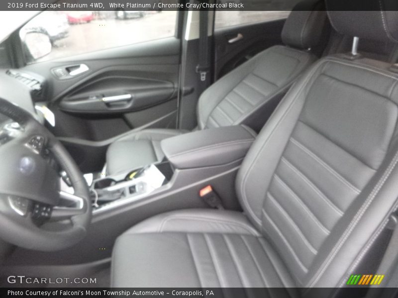 White Platinum / Chromite Gray/Charcoal Black 2019 Ford Escape Titanium 4WD