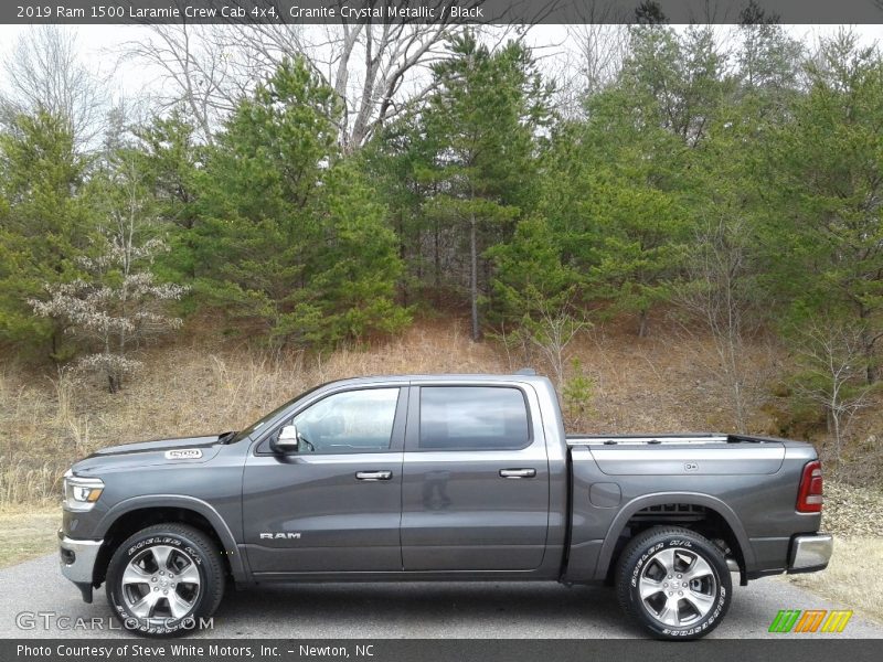 Granite Crystal Metallic / Black 2019 Ram 1500 Laramie Crew Cab 4x4