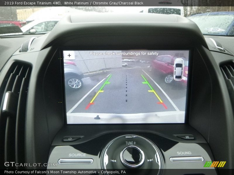 White Platinum / Chromite Gray/Charcoal Black 2019 Ford Escape Titanium 4WD