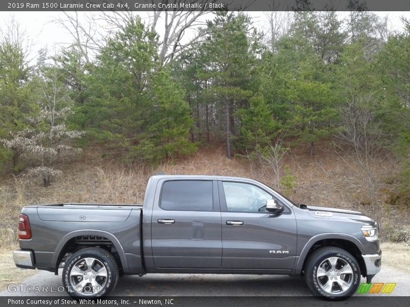 Granite Crystal Metallic / Black 2019 Ram 1500 Laramie Crew Cab 4x4