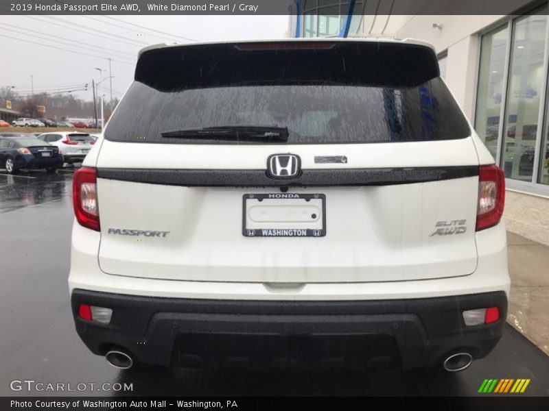 White Diamond Pearl / Gray 2019 Honda Passport Elite AWD