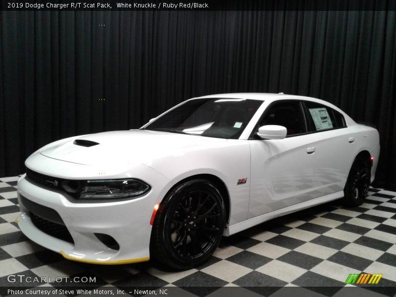 White Knuckle / Ruby Red/Black 2019 Dodge Charger R/T Scat Pack