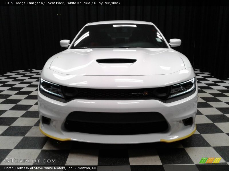 White Knuckle / Ruby Red/Black 2019 Dodge Charger R/T Scat Pack