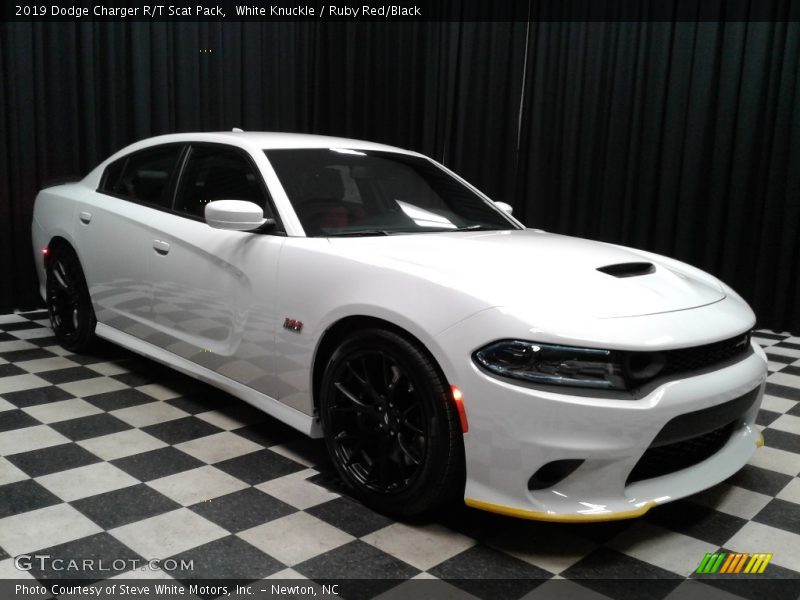 White Knuckle / Ruby Red/Black 2019 Dodge Charger R/T Scat Pack
