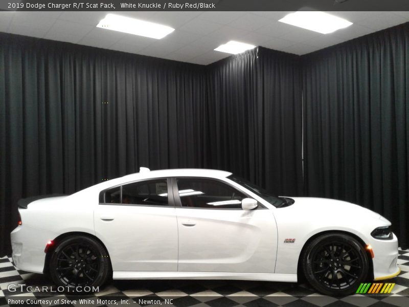 White Knuckle / Ruby Red/Black 2019 Dodge Charger R/T Scat Pack