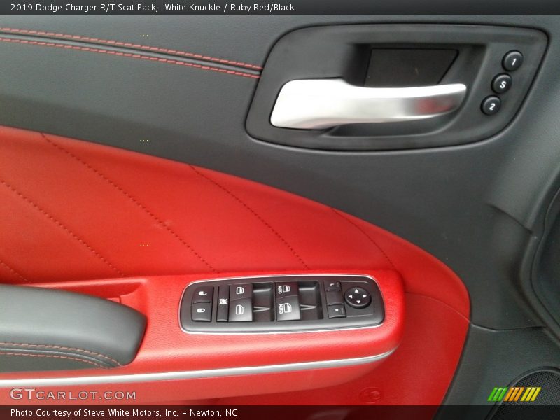 White Knuckle / Ruby Red/Black 2019 Dodge Charger R/T Scat Pack