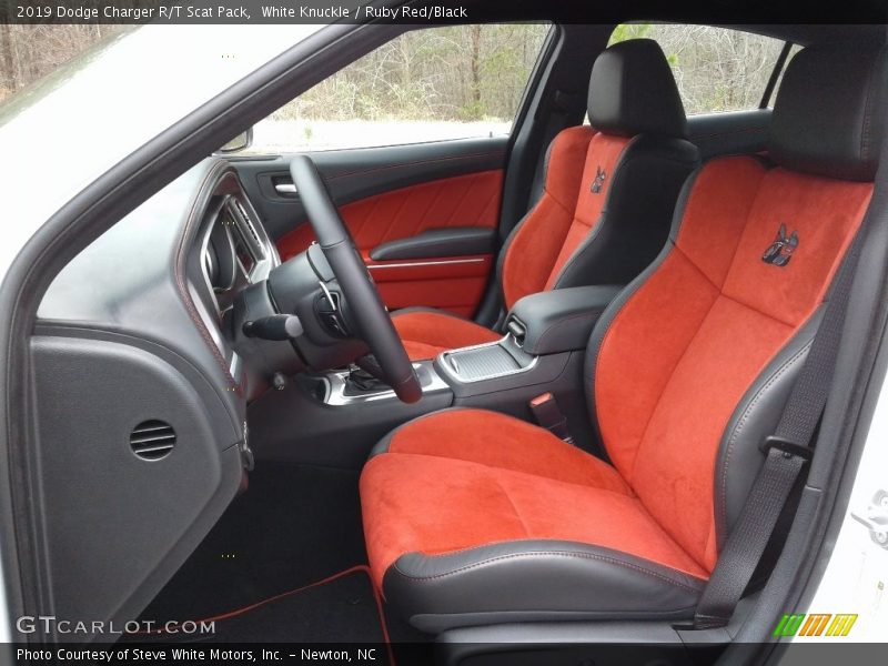 White Knuckle / Ruby Red/Black 2019 Dodge Charger R/T Scat Pack