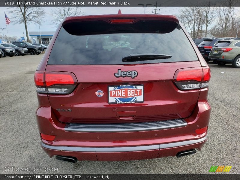 Velvet Red Pearl / Black 2019 Jeep Grand Cherokee High Altitude 4x4