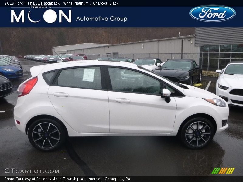 White Platinum / Charcoal Black 2019 Ford Fiesta SE Hatchback