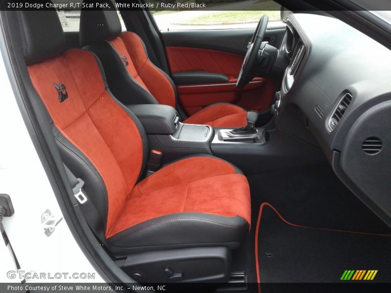 White Knuckle / Ruby Red/Black 2019 Dodge Charger R/T Scat Pack