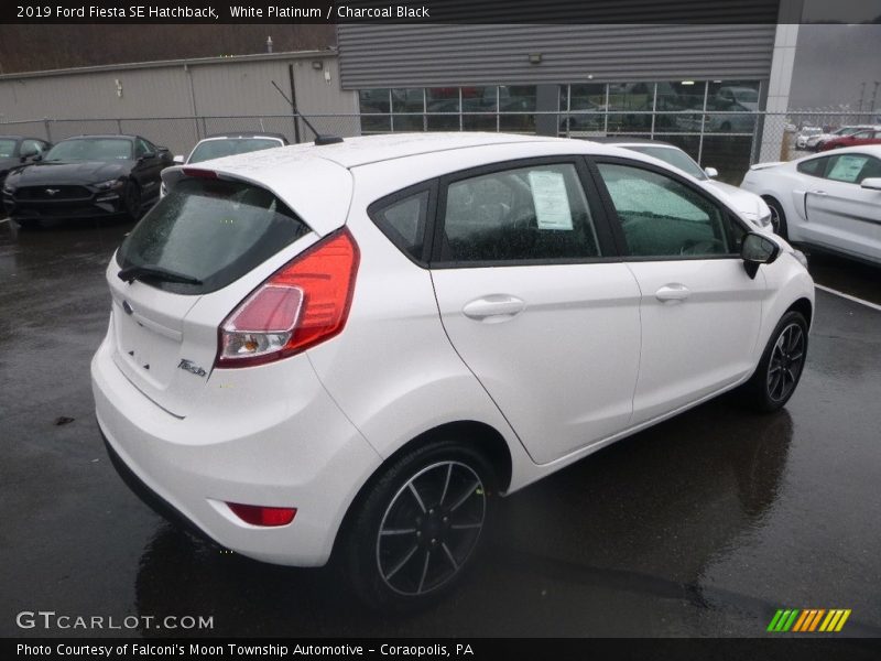 White Platinum / Charcoal Black 2019 Ford Fiesta SE Hatchback